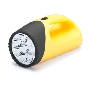 MACTRONIC LATARKA PLASTIKOWA 8 LED 4XAA 18H ŻÓŁTA L-N8-LED