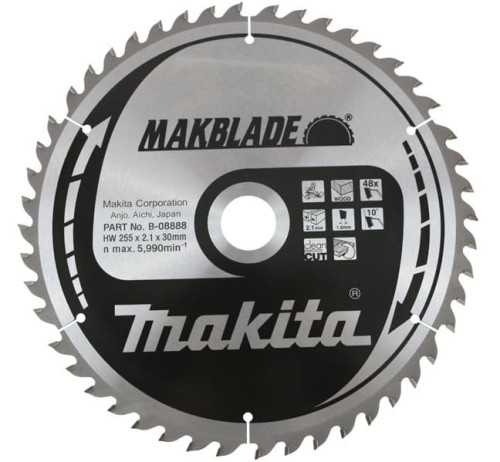 MAKITA TARCZA TNĄCA MAKBLADE CMSM25548G DO UKOŚNIC 255X30X1.6MM 48 ZĘBÓW B08888 - DARMOWA WYSYŁKA