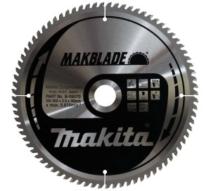 MAKITA TARCZA TNĄCA MAKBLADE MSF26080G DO UKOŚNIC 260X30X1.8MM 80 ZĘBÓW B09070