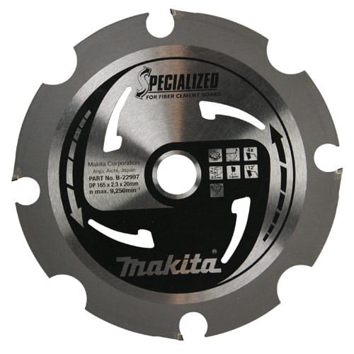 MAKITA TARCZA TNĄCA DO SIDINGU SPECIALIZED CSC16554EPCD 165X20X1.6MM 4 ZĘBY B22997