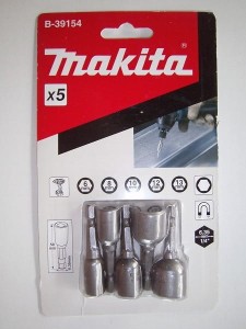 MAKITA ZESTAW NASADEK MAGNETYCZNYCH 6/8/10/12/13MM 5 SZTUK B39154