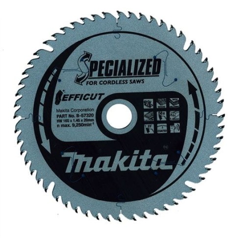 MAKITA PIŁA TARCZOWA DO CIĘCIA DREWNA 165x20MM 56Z.  B-57320