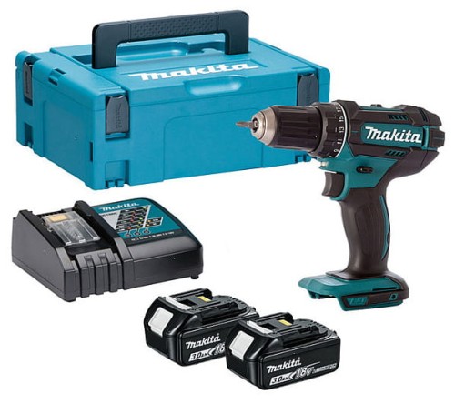 MAKITA WIERTARKO-WKRĘTARKA 2 BIEGI 18V LI-ION 2x3.0Ah, 62Nm MAK-DDF482RFJ - DARMOWA WYSYŁKA
