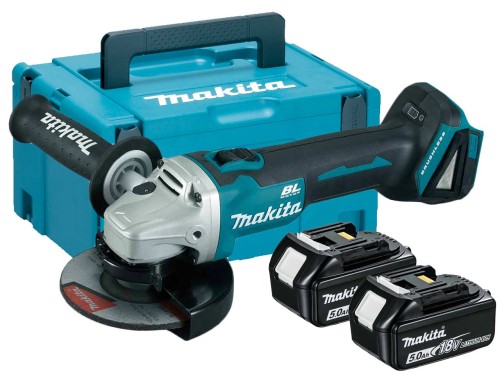 MAKITA SZLIFIERKA KĄTOWA 125MM 18V  2x5,0Ah DGA506RTJ - DARMOWA WYSYŁKA