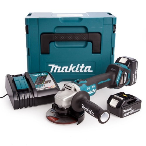 MAKITA SZLIFIERKA KĄTOWA AKUMULATOROWA 18V 125MM  Li-Ion, 2x5.0Ah DGA513RTJ - DARMOWA WYSYŁKA