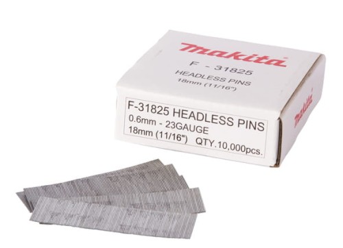 MAKITA SZTYFTY BEZGŁÓWKOWE 18MM DO AF201Z 10000 SZTUK F31825