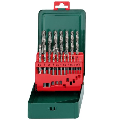 METABO ZESTAW WIERTEŁ DO METALU HSS-G W KASECIE 1-10MM 19 SZTUK 62715300