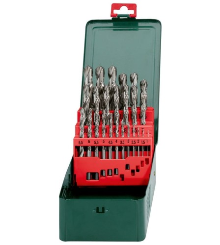 METABO ZESTAW WIERTEŁ DO METALU HSS-G W KASECIE 1-13MM 25 SZTUK 62715400