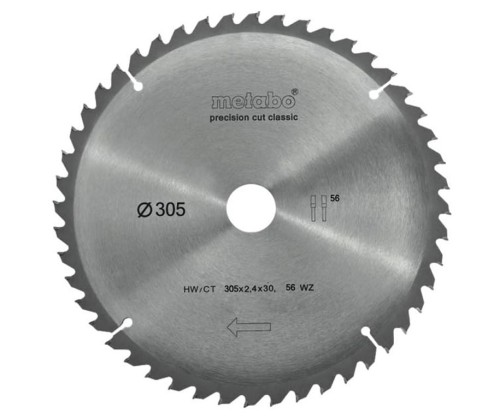METABO PIŁA TARCZOWA DO DREWNA 305X2.4X30MM 56 ZĘBÓW WZ 62806400