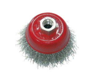 PROLINE SZCZOTKA DOCZOŁOWA Z GWINTEM M14 100MM DRUT FALOWANY 32510