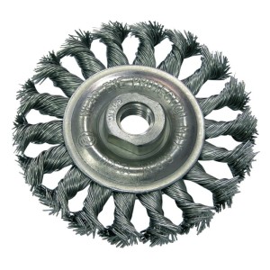 PROLINE SZCZOTKA TARCZOWA Z GWINTEM 125MM M14 DRUT STALOWY SKRĘCANY 32532