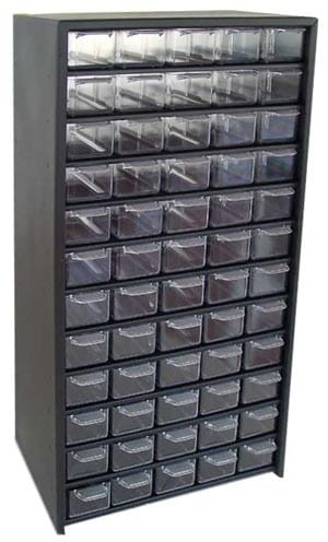 MEGA SZAFKA SZUFLADKOWA 300X550X145MM OBUDOWA METALOWA 60 SZUFLADEK 35860