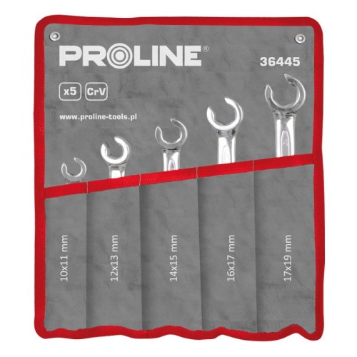 PROLINE KLUCZE OCZKOWE OTWARTE 5SZT. 10-19MM 36445