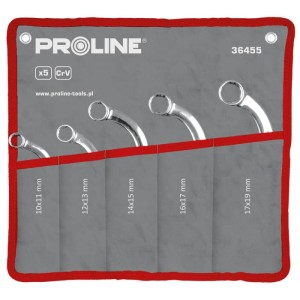 PROLINE KLUCZE OCZKOWE TYPU C, CRV ZESTAW 5 SZT. 10-19MM 36455