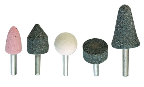 MEGA KAMIENIE SZLIFIERSKIE  Z TRZPIENIEM 6MM KOMPLET 5 SZTUK 44905