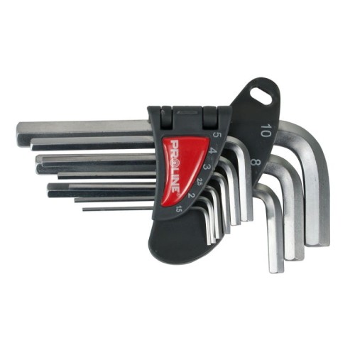 PROLINE ZESTAW KLUCZY SZEŚCIOKĄTNYCH 1.5-10MM 9 SZTUK 48309