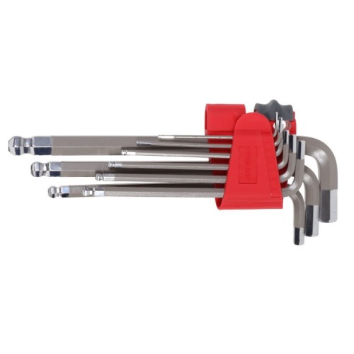 PROLINE ZESTAW KLUCZY SZEŚCIOKĄTNYCH Z KOŃCÓWKĄ KULISTĄ 1.5-10MM 9 SZTUK 48330