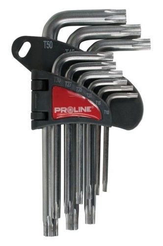 PROLINE ZESTAW KLUCZY TORX T10-T50 9 SZTUK 48339