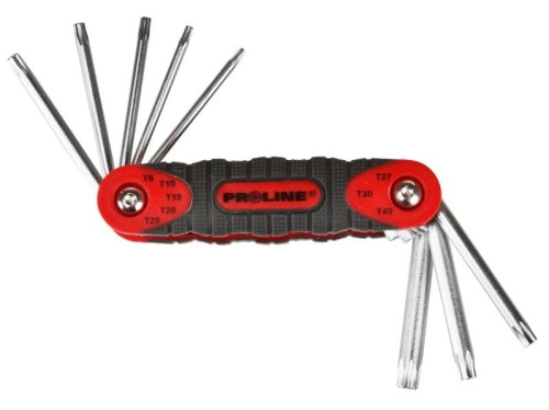 PROLINE ZESTAW KLUCZY TORX T9-T40 8 KOŃCÓWEK 48388