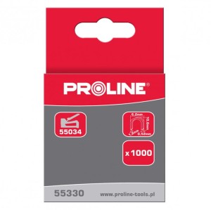 PROLINE ZSZYWKI HARTOWANE PÓŁOKRĄGŁE TYP S 12MM 1000 SZTUK 55332