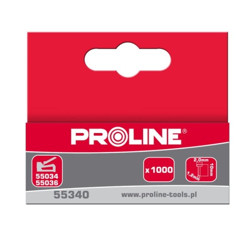PROLINE GWOŹDZIE TAPICERSKIE TYP E 12MM 1000 SZTUK 55342