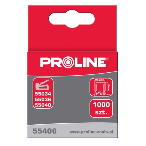 PROLINE ZSZYWKI HARTOWANE TYP G 8MM 1000 SZTUK 55408