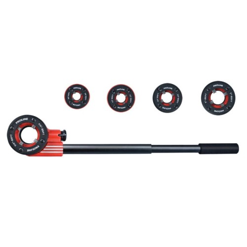 PROLINE ZESTAW GWINTOWNIC DO RUR Z GRZECHOTKĄ  	1/2’’, 3/4’’, 1’’, 11’’ 6 SZT. 67206