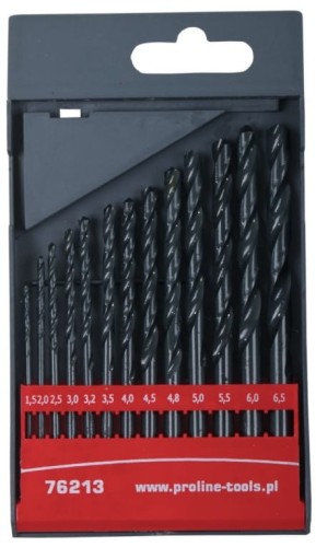 PROLINE WIERTŁA DO METALU HSS 1.5-6.5MM ZESTAW 13 SZTUK 76213