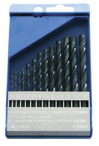 PROLINE WIERTŁA DO METALU HSS 2-8MM ZESTAW 13 SZTUK 76214