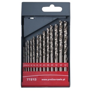 PROLINE KOMPLET WIERTEŁ DO METALU HSS 1.5-6.5MM 13 SZTUK 77213