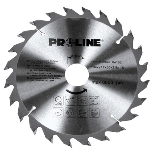 PROLINE 450x30MM PIŁA TARCZOWA Z WĘGLIKIEM SPIEKANYM DO DREWNA 100Z. 84459