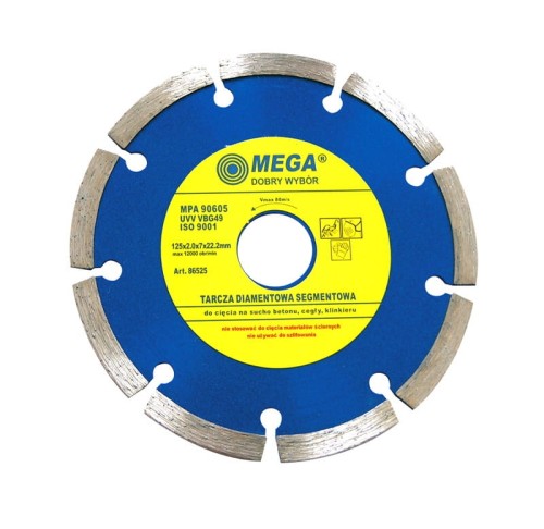 MEGA TARCZA DIAMENTOWA SEGMENTOWA 22.2x230MM 86630