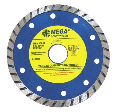 MEGA TARCZA DIAMENTOWA TURBO 115X22.2X2.4MM 88515