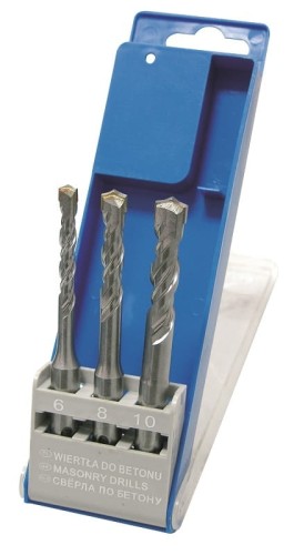 PROLINE WIERTŁA DO BETONU SDS PLUS KOMPLET 6-10MM 3 SZTUKI 90003
