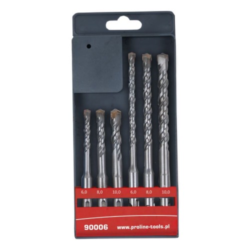 PROLINE WIERTŁA DO BETONU SDS PLUS KOMPLET 6 SZTUK 90006
