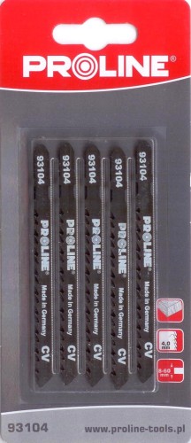 PROLINE BRZESZCZOT DO WYRZYNARKI DO DREWNA CHWYT TYP T 6TPI KOMPLET 5 SZTUK 93104