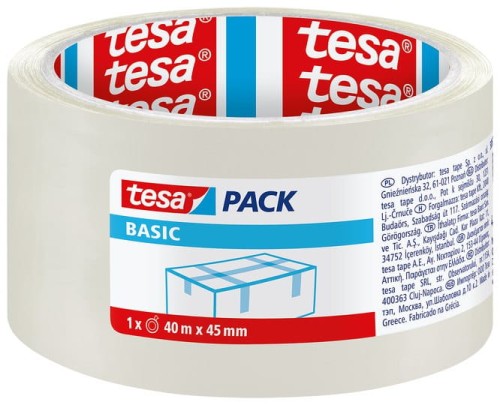 TESA TAŚMA PAKOWA BASIC 40Mx45MM PRZEZROCZYSTA 5857400