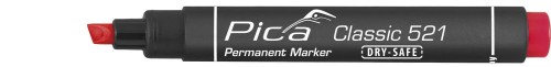 PICA MARKER CLASSIC 521 ŚCIĘTY CZERWONY 521/40