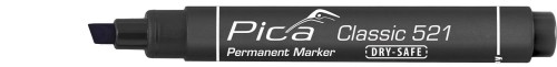 PICA MARKER CLASSIC 521 ŚCIĘTY CZARNY 521/46
