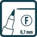 PICA MARKER PERMANENTNY CLASSIC 533 BARDZO PRECYZYJNY 0.7MM CZARNY 533/46