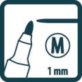 PICA MARKER PERMANENTNY CLASSIC 534 PRECYZYJNY 1MM CZARNY 534/46