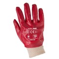 LAHTI PRO RĘKAWICE OCHRONNE OBLEWANE PVC CZERWONE ROZMIAR 9 L240109W