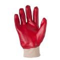 LAHTI PRO RĘKAWICE OCHRONNE OBLEWANE PVC CZERWONE ROZMIAR 9 L240109W