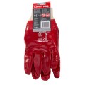 LAHTI PRO RĘKAWICE OCHRONNE OBLEWANE PVC CZERWONE ROZMIAR 9 L240109W