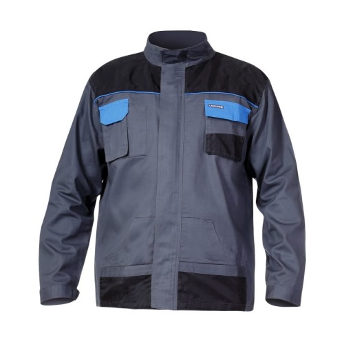 LAHTI PRO BLUZA BAWEŁNIANA SZARO-NIEBIESKA L (52) L4040552