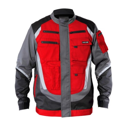 LAHTI PRO ROZ. 3XL BLUZA OCHRONNA Z ODBLASKAMI CZARNO-SZARO-CZERWONA L4040606