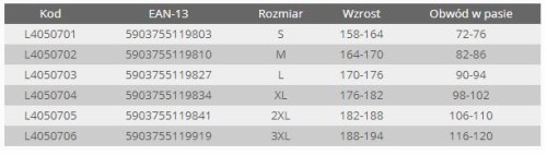 LAHTI PRO ROZ. L SPODNIE SZARO-CZARNO-BEŻOWE Z PASAMI ODBLASKOWYMI L4050703