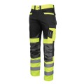 LAHTI PRO ROZ. 3XL SPODNIE OSTRZEGAWCZE - SLIM FIT CZARNO-ŻÓŁTE L4051106