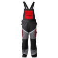 LAHTI PRO ROZ. 3XL SPODNIE OGRODNICZKI Z ODBLASKAMI CZARNO-SZARO-CZERWONE L4060506
