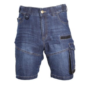 LAHTI PRO S SPODENKI KRÓTKIE JEANSOWE NIEBIESKIE STRETCH L4070701